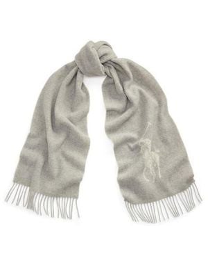 Polo Ralph Lauren Big Pony Wool Scarf - Grey