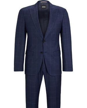BOSS H Huge Peak Suits - Blue