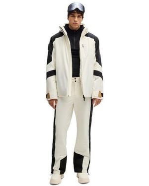 BOSS Fiva Ski Straight Leg Trousers - White