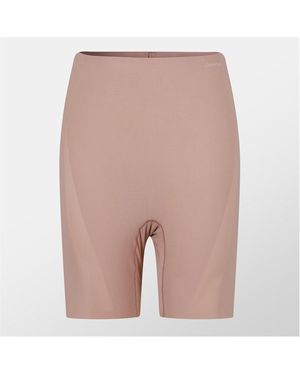 Calvin Klein Sculpt Firm Seamless High-Waisted Control Shorts - Natural