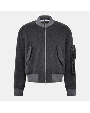 Off-White c/o Virgil Abloh Off Quote Bombr Jkt - Grey
