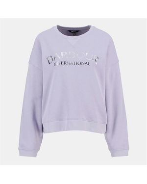Barbour Laia Logo Sweatshirt - Purple