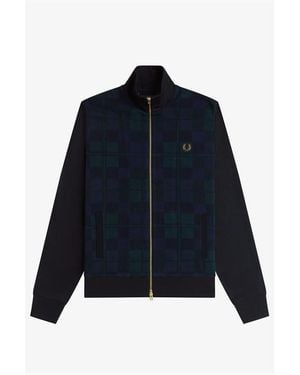 Fred Perry Fred Tartan Tracktop Sn61 - Blue