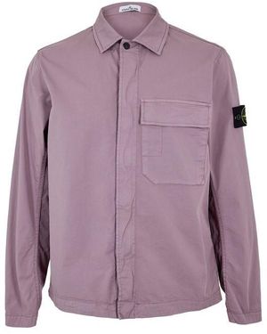 Stone Island Gd Overshirt - Purple