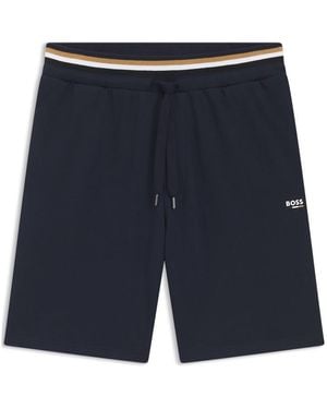 BOSS Fleece Jogger Shorts - Blue
