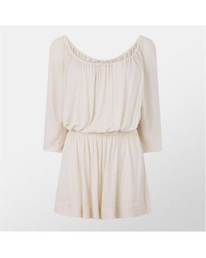 Saint Laurent Mini Dress - Natural