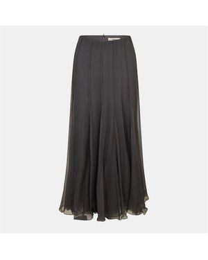 Chloé Silk Maxi Dress - Grey