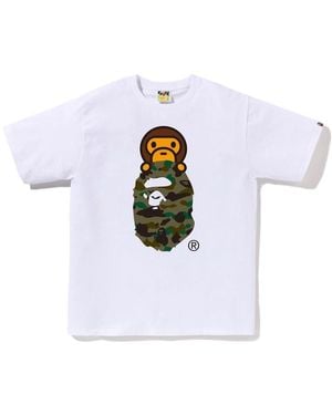 A Bathing Ape Bape Camo Milo Head - White