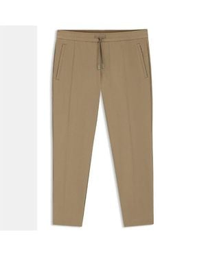 BOSS T Flex Tapered-Fit Trousers - Natural