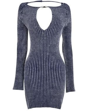 Jaded London Tribeca Backless Mini Dress - Blue