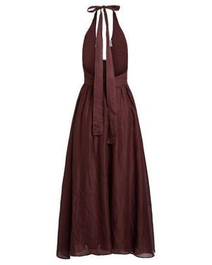 Bardot Cavarly Ramie Halter Maxi Dress - Purple