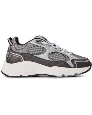 Cleens Leather Pulse Trainers - Grey