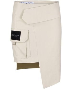 Off-White c/o Virgil Abloh Cargo Skirt - Natural