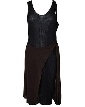 Bottega Veneta Knitted Jumper Dress - Black