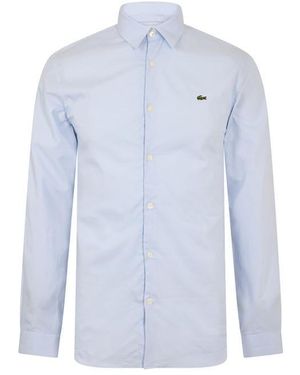Lacoste Long-Sleeve Oxford Shirt - Blue