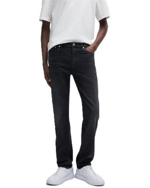 HUGO Mid Rise Slim Fit Five Pocket Jeans - Black