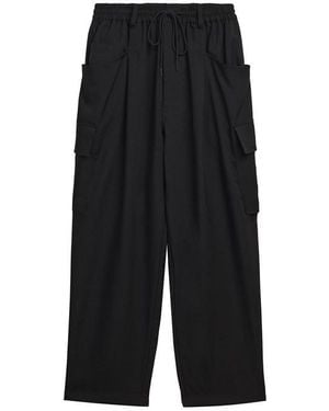 Y-3 Su Open Hem Woven Tracksuit Joggers - Black