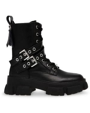 Steve Madden Traction Boot Slippers - Black