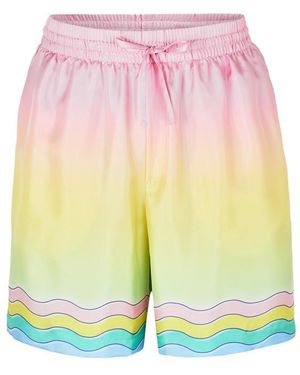 CASABLANCA For The Love Of Dance Silk Shorts - Pink