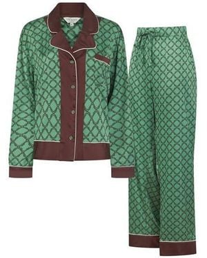 Ted Baker Dahlia Long Sleeve Pyjama Set - Green