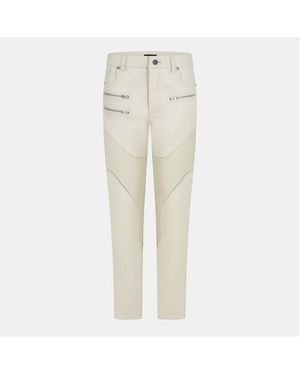 Tom Ford Tailored Leather Trousers - Natural