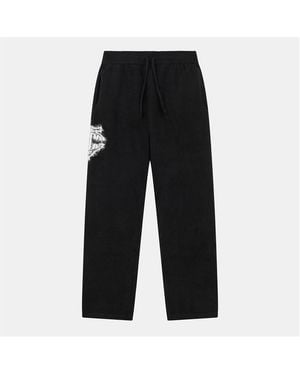 The Couture Club Fluffy Knit Joggers - Black