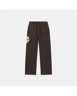 The Couture Club Fluffy Knitted Trousers - Black