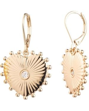 Ralph Lauren Lauren Ralph Lauren Heart Burst Drop Earrings - Metallic