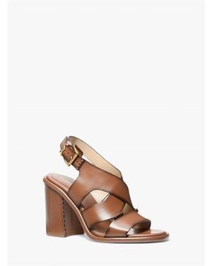 MICHAEL Michael Kors Raven Heeled Sandals - Brown
