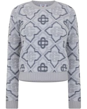 CASABLANCA Monogram Jumper - Grey