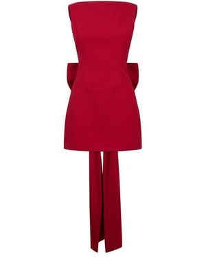 Anne Louise Boutique Anne Lo M Bow Dress Ld61 - Red