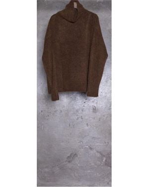 Uma Wang Uma Wan Highneck Top Ld63 - Brown
