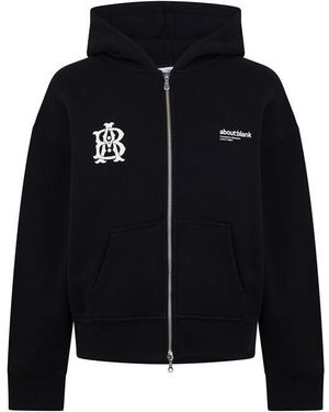 About Blank Zip Hoodie - Blue