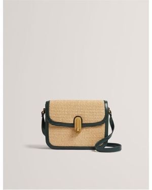 Ted Baker Raffia Cross Body Bag - Green
