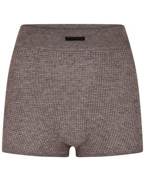 Fear Of God Waffle Fleece Jogger Shorts - Natural