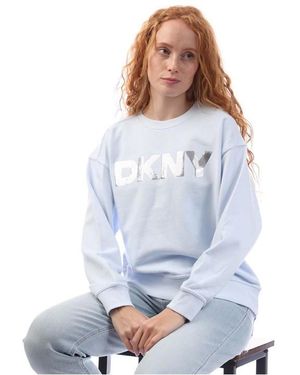 DKNY Sequin Logo Sweatshirt - Blue