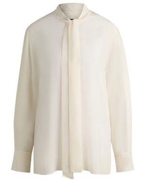 BOSS Bryon Thursday Long Sleeve Blouse - White