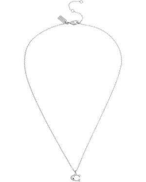 COACH Starter Chain Necklace - Metallic