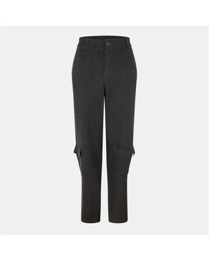 AYA MUSE Knitted Cargo Trousers - Grey