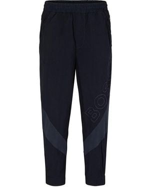 BOSS Selon Closed Hem Fleece Joggers - Blue