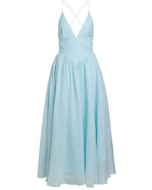 Bardot Arletha Halter Cotton Maxi Dress - Blue