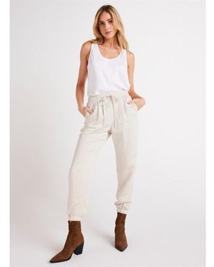 Bella Dahl Woven Tailored Trousers - White