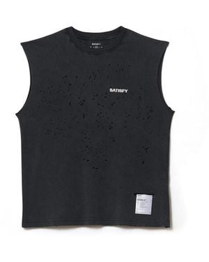 Satisfy Mothtech Muscle Tee - Black
