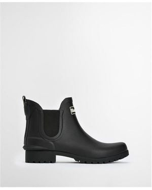 Barbour Wilton Chelsea Wellington Boots - Black