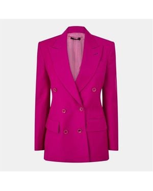 Tom Ford Leather Tailored Fit Jacket - Pink
