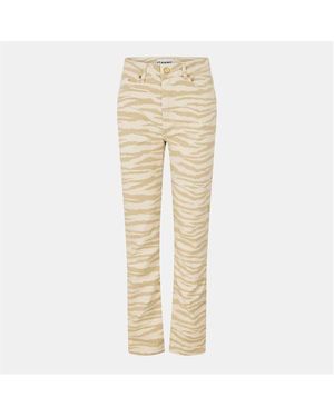 Ganni Swiggy Straight Leg Jeans - Natural