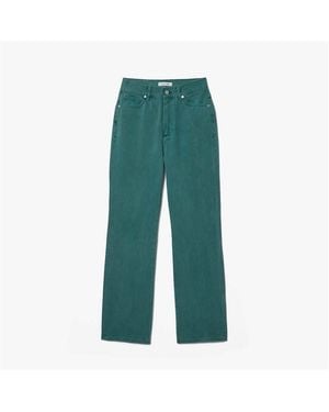 Lacoste Straight Leg Natural Dye Denim Jeans - Green
