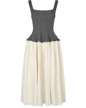 Stine Goya Corset Long Maxi Dress - White