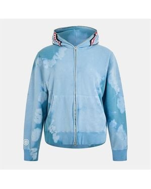 A Bathing Ape Bape Dye Shark Zp Hd - Blue