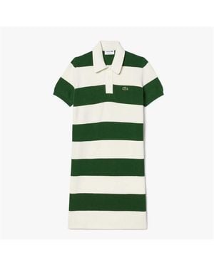 Lacoste French Made Polo Collar Dress - Green